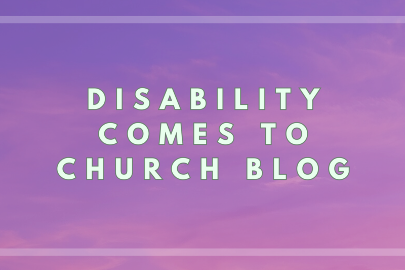 What Happened to Disability Comes to Church?