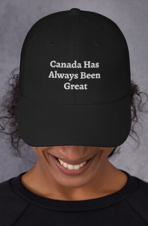 classic-dad-hat-black-front-67adf1fc605c6.jpg Dad hat - "Canada Has Always Been Great"